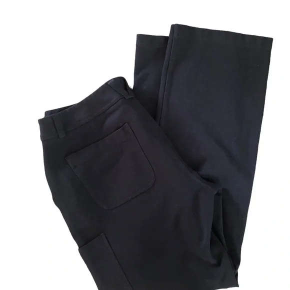 Duluth Trading Athletic Knit Cargo Straight Hiking Pants Casual 12X30 Black - Picture 2 of 4